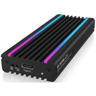 Icy Box Kieszeń IB-1824ML-C31 Obudowa M.2 NVMe z oświetleniem RGB IB-1824ML-C31 - Obudowy i kieszenie na dyski twarde - miniaturka - grafika 1