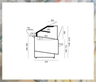 Lada cukiernicza DALIA NEUTRALNA 920 CEBEA - Szafy i witryny chłodnicze Lada cukiernicza DALIA NEUTRALNA 920 CEBEA - Szafy i witryny chłodnicze - miniaturka - grafika 3