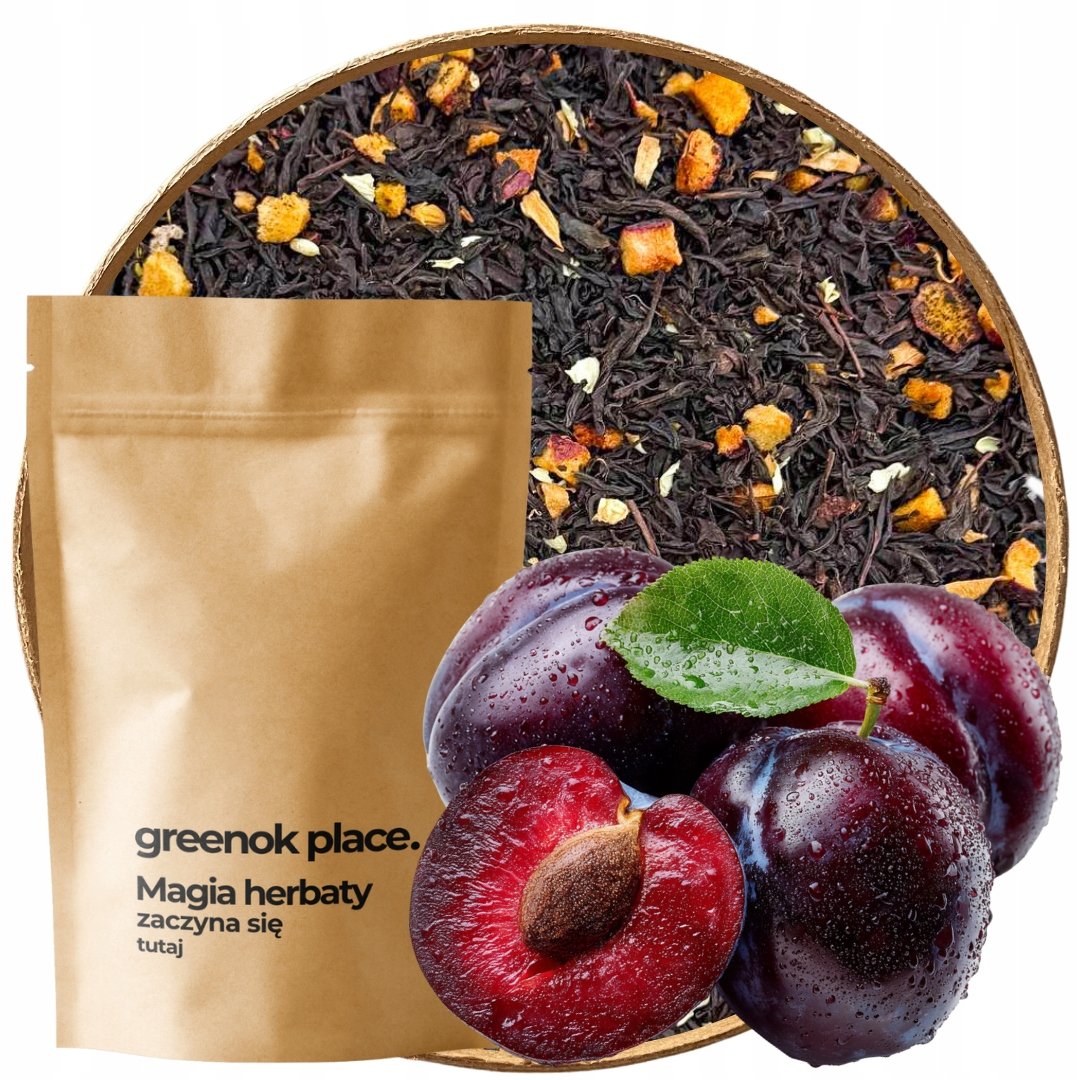 Herbata czarna Śliwka W Karmelu 1000g milk mleczna pomarańcza karmelowa