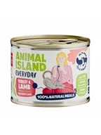 Mokra karma dla kotów - ANIMAL ISLAND Everyday Indyk z Jagnięciną 200g bezzbożowy mus dla kotów powyżej 3 miesiąca - miniaturka - grafika 1