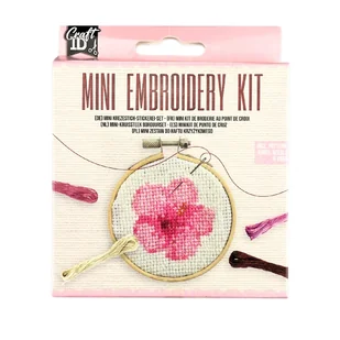 ZESTAW DO HAFTU KRZYŻYKOWEGO HAFT KRZYŻYKOWY KANWA MULINA TAMBOREK IGŁA - Pasmanteria - miniaturka - grafika 1