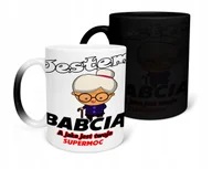 Kubki - KUBEK MAGICZNY Z NADRUKIEM-PREZENT DZIEŃ BABCI RÓŻNE WZORY DO WYBORU+IMIĘ - miniaturka - grafika 1