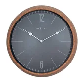 Zegary - Nextime Zegar ścienny Cork szary 3509GS - miniaturka - grafika 1