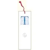 Zakładki do książek - DaVinci Zakładka do książki z anagramem Litera T - miniaturka - grafika 1