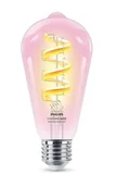 Systemy inteligentnych domów - Philips Smart filament E27 ST64 6,3 W 40 W, RGBW - miniaturka - grafika 1