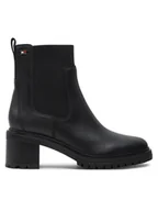 Botki damskie - Tommy Hilfiger Sztyblety FW0FW08163 Czarny - miniaturka - grafika 1