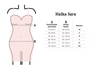 HALKA SARA (kolor fiolet, rozmiar XL) - Piżamy damskie - miniaturka - grafika 2