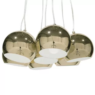 Beliani Lampa wisząca złota OLZA - Lampy sufitowe - miniaturka - grafika 1