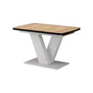 Stoły - Vicco Stół jadalny Fenaro, Czarny/biały, 120 x 80 cm rozszerzalny - miniaturka - grafika 1