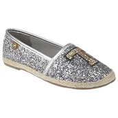 Espadryle damskie - TOM TAILOR Damskie espadryle 4892005, srebrny - Srebro - 40 EU - miniaturka - grafika 1