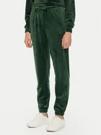 Spodnie sportowe damskie - Pieces Spodnie dresowe Silli 17154432 Zielony Regular Fit - miniaturka - grafika 1