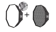 Softboxy - GlareOne Easy Fold 95 cm + Grid X5 95 cm mocowanie Bowens - miniaturka - grafika 1