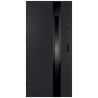 Drzwi zewnętrzne - Isoxa Drzwi zewnętrzne stalowe wejściowe Buena Shadow 68 antracytowe 90 lewe - miniaturka - grafika 1