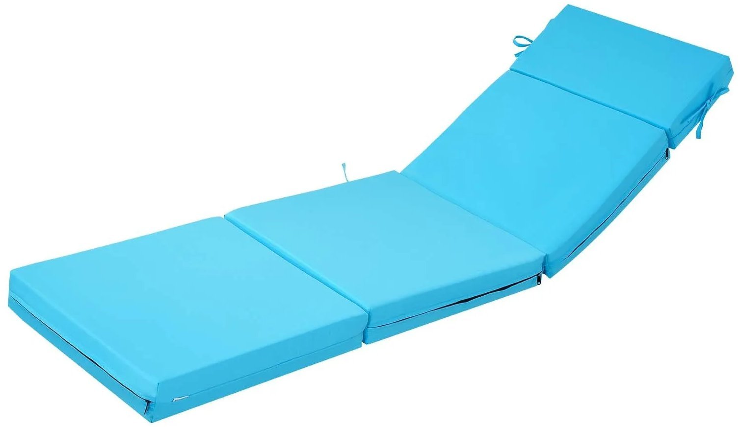 Setgarden Poduszki błękitne na leżak ogrodowy 2szt 183x53 cm