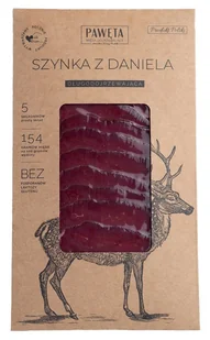 SZYNKA Z DANIELA DOJRZEWAJĄCA PLASTRY BEZGLUTENOWA 50 g - PAWĘTA - Zdrowa żywność - miniaturka - grafika 1