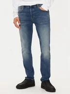 Spodnie męskie - G-Star Raw Jeansy 3301 51001-8968-2965 Granatowy Slim Fit - miniaturka - grafika 1