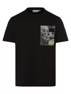 Koszulki męskie - Calvin Klein - T-shirt męski, czarny - miniaturka - grafika 1