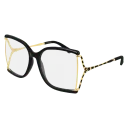 Okulary przeciwsłoneczne Gucci GG0592O 001 - Okulary korekcyjne, oprawki, szkła - miniaturka - grafika 2