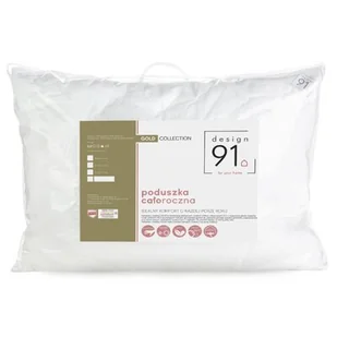 EUROFIRANY" B.B. CHOCZYŃSCY SPÓŁKA JAWNA Poduszka Eurofirany Design91 Gold 70 x 90 Biały 5903571071736 - Poszewki na poduszki - miniaturka - grafika 1