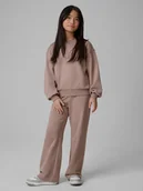 Spodnie i spodenki dla dziewczynek - 4F Spodnie dresowe z prostymi nogawkami dziewczęce - beżowe 152 (11-12 lat) - miniaturka - grafika 1