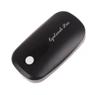 Pozostałe urządzenia kosmetyczne - Wiatrak suszarka do rzęs z USB, czarny - miniaturka - grafika 1