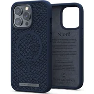 Etui i futerały do telefonów - Etui NJORD BY ELEMENTS Salmon Leather do Apple iPhone 13 Pro Niebieski - miniaturka - grafika 1