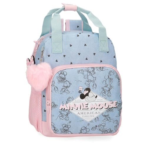 Joumma Disney Minnie American Darling Plecak Niebieski 23X28X10 cms Poliester 9,6L, niebieski, plecak