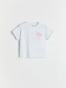 Bluzki dla niemowląt - Reserved - T-shirt z wypukłym nadrukiem - jasnoniebieski - miniaturka - grafika 1