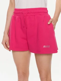 Guess Szorty sportowe Eleanora V4RD04 KC5O0 Różowy Relaxed Fit - Spodenki damskie - miniaturka - grafika 1