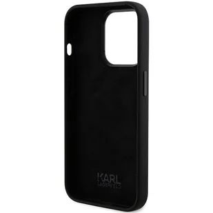 Etui Karl Lagerfeld KLHCP15XSMHKNPK Apple iPhone 15 Pro Max Silicone Ikonik Metal Pin czarny/black - Etui i futerały do telefonów - miniaturka - grafika 8