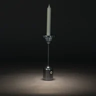 Lampy stojące - Konstsmide Akumulatorowa lampa stołowa LED Cassis, kolor srebrny, aluminium, IP54, CCT - miniaturka - grafika 1