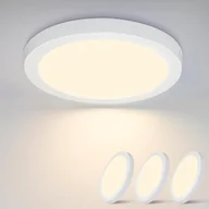 Lampy sufitowe - ZMH Lampa sufitowa LED Okrągła Płaska 3-pak Nowoczesna lampa sufitowa Oświetlenie korytarza Ciepła biel 3000K 18 W IP44 Wodoodporna Kuchnia Biuro Łazienka Pokój dziecięcy Sypialnia - miniaturka - grafika 1