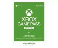 Kody i doładowania cyfrowe - Microsoft Xbox Game Pass 3 miesiące - miniaturka - grafika 1