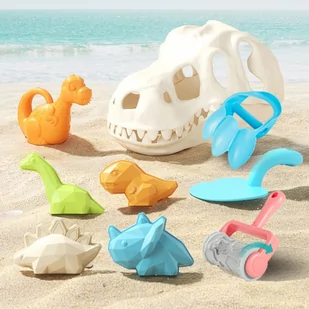 WOOPIE Zestaw do Piasku Dinozaury Wykopalisko 9 el. - Zabawki do piasku - miniaturka - grafika 2