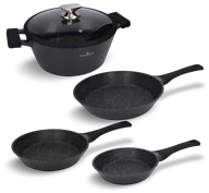 Zestawy garnków i patelni - Zestaw garnka i patelni 5 el. Black Stone Zwieger - miniaturka - grafika 1