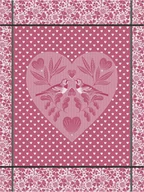 Ściereczki, gąbki, czyściki - Le Jacquard Fran ais Ściereczka kuchenna Amour Różowa - miniaturka - grafika 1