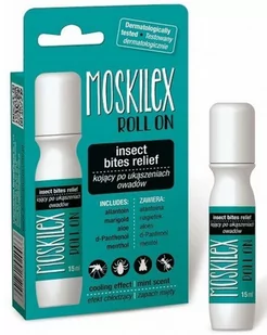 Dermapharm Moskilex Roll On 15Ml - Dla Ludzi Kojący Po Ukąszeniach Owadów - Artykuły przeciw pasożytom - miniaturka - grafika 1
