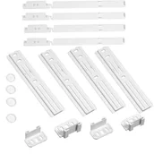 Akcesoria i części do lodówek - DL SERVICE Przewodniki na lodówkę do zabudowy, 4 prowadnice na lodówkę i zintegrowany zestaw montażowy, pasuje do wszystkich marek, takich jak Beko, Smeg, Samsung - miniaturka - grafika 1