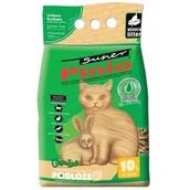 Żwirek dla kotów - Super Pinio Zielona Herbata Żwirek drewniany 10L 6798 - miniaturka - grafika 1