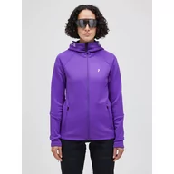 Bluzy narciarskie - Bluza narciarska damska Peak Performance Rider Zip Jacket fioletowa 23/24 - miniaturka - grafika 1