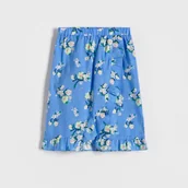 Sukienki i spódniczki dla dziewczynek - Reserved - Spódnica w kwiaty - jasnoniebieski - miniaturka - grafika 1