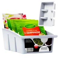 Pojemniki kuchenne - Pojemnik Na Przyprawy Organizer Na Saszetki Przegródki Szary - miniaturka - grafika 1