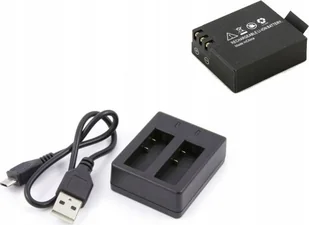 Akumulator Xrec Zestaw akumulator + podwójna ładowarka do Sjcam SB6555 - Akumulatory do aparatów dedykowane - miniaturka - grafika 1