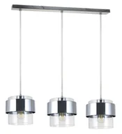 Lampy sufitowe - Lampa wisząca Quan 3 x E27 chrom - miniaturka - grafika 1