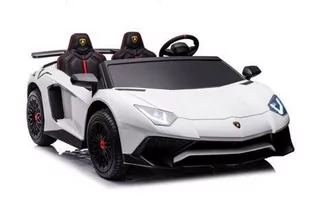 Auto Na Akumulator Lamborghini XXL A8803 Białe 24V - Pojazdy elektryczne dla dzieci - miniaturka - grafika 1