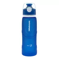 Shakery i bidony sportowe - Safe4sport Bidon silikonowy składany 750 ml duży niebieski - miniaturka - grafika 1