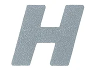 Akcesoria motocyklowe - Quattroerre 14648 litera H do ubrań, refractive - miniaturka - grafika 1