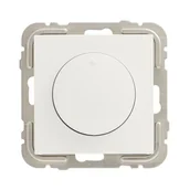 Wyłączniki światła i elektryczne - HBF Ściemniacz obrotowy LOGUS 90 Biały - miniaturka - grafika 1