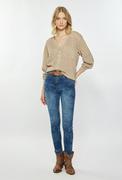 Spodnie damskie - Jeansy z wzorem - Monnari - miniaturka - grafika 1