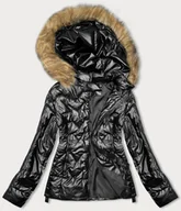Kurtki damskie - ZIMOWA KURTKA DAMSKA CZARNA (5M3196-392B) - J STYLE - miniaturka - grafika 1